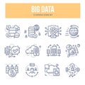 Big Data Doodle Icons