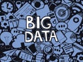 Big Data Doodle Sketch Royalty Free Stock Photo