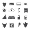 Big Data icon, Computer criminal icons set.