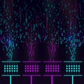 Big data information sorting visualization. Royalty Free Stock Photo