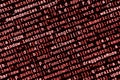 Big data and Internet of things trend. IT specialist workplace. Website HTML Code on the Laptop Display
