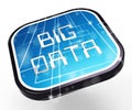 Big Data Logo Digital Information 3d Illustration