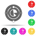 big data multi color style icon. Simple glyph, flat vector of web development icons for ui and ux, website or mobile application Royalty Free Stock Photo