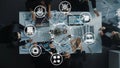 Big data network analysis and processing architecture Funnel Royalty Free Stock Photo