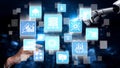 Big data network analysis and processing architecture Funnel Royalty Free Stock Photo