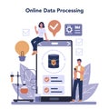 Big data online service or platform. Modern computer technology Royalty Free Stock Photo