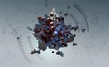 Big data processing. Future processor. Quantum CPU in nanotech computer network