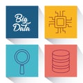 Big data design concept Royalty Free Stock Photo