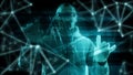 Big data security system, computer code numbers deep learning digital technology algorithm word, abstract conception Royalty Free Stock Photo