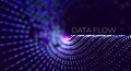 Big data. Security technology digital wave background concept. Bigdata abstract vector background. Binary code structure