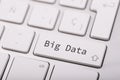 Big data. Social network, financial analysis of complex databases.Computer keyboard Royalty Free Stock Photo