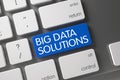 Big Data Solutions Key. 3D Render.