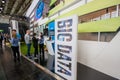 Big Data stand in booth of Intel Corporation at CeBIT