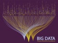 Big data visualization concept vector. Royalty Free Stock Photo