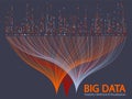 Big data visualization concept vector. Royalty Free Stock Photo