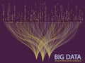 Big data visualization concept vector. Royalty Free Stock Photo