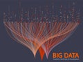 Big data visualization concept vector. Royalty Free Stock Photo