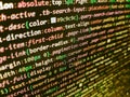 Big data storage and cloud computing representation. Computer program preview. Front-end applications in the color concept. Royalty Free Stock Photo