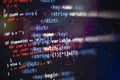 Big data storage and cloud computing representation. Programming Royalty Free Stock Photo