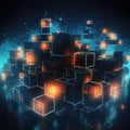 Big Data Storage Technology. Abstract Data Cube Background. Information Server. Data Science Computer Science Algorithms Royalty Free Stock Photo