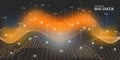 Big Data Stream. Background Statistic. Big Data Royalty Free Stock Photo