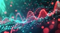 Big data stream flowing showing digital information network, visualization concept Royalty Free Stock Photo