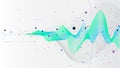 Big data stream futuristic infographic business analytics presentation, vector illustration, Hi-tech concept innovation