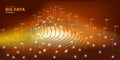 Big Data Stream. Statistic Background. Big Data Royalty Free Stock Photo