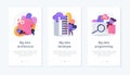 Big data technology app interface template. Royalty Free Stock Photo