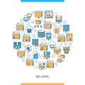 Big data technology concept Royalty Free Stock Photo
