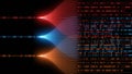 Big Data technology - data flow concept - neural network for artificial intelligence Royalty Free Stock Photo