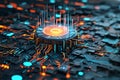 Big data technology Data science analysing artificial intelligence generative AI deep learning machine learning algorithm Neural Royalty Free Stock Photo