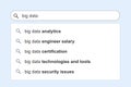 Big data IT topics search results