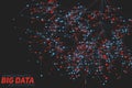 Big data tree visualization. Futuristic infographic. Information aesthetic design. Visual data complexity. Royalty Free Stock Photo