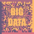 Big Data Vector Illustration concept background. Visualization Royalty Free Stock Photo