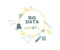 Big data vector illustration concept. Royalty Free Stock Photo