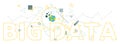 Big data vector illustration concept. Royalty Free Stock Photo