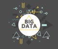 Big data vector illustration concept. Royalty Free Stock Photo