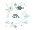 Big data vector illustration concept. Royalty Free Stock Photo