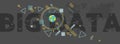 Big data vector illustration concept. Royalty Free Stock Photo