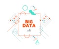 Big data vector illustration concept. Royalty Free Stock Photo