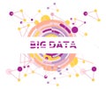 Big data vector illustration concept. Royalty Free Stock Photo