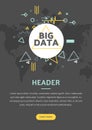Big data vector illustration concept. Royalty Free Stock Photo