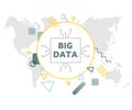 Big data vector illustration concept. Royalty Free Stock Photo