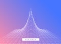 Big data visualization concept design vector background Royalty Free Stock Photo