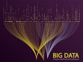 Big data visualization concept vector. Royalty Free Stock Photo