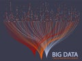 Big data visualization concept vector. Royalty Free Stock Photo