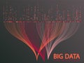 Big data visualization concept vector. Royalty Free Stock Photo