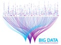 Big data visualization concept vector. Royalty Free Stock Photo