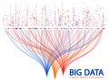 Big data visualization concept vector. Royalty Free Stock Photo